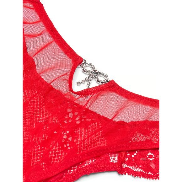 💗👙Victoria's Secret Dream Angels Twinkle Bow Lace Brazilian Panty👙💗 - Picture 3 of 9